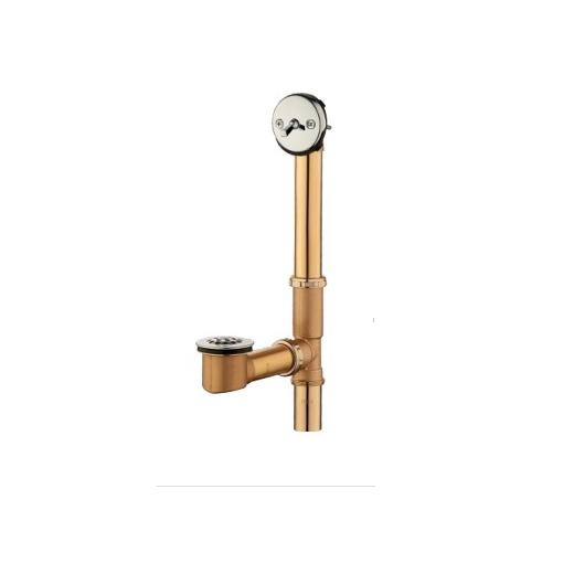 Brass Trip Lever Bath Drain 1 1/2in