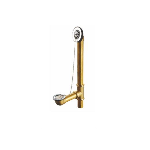 Brass Chain Bath Drain 1 1/2in